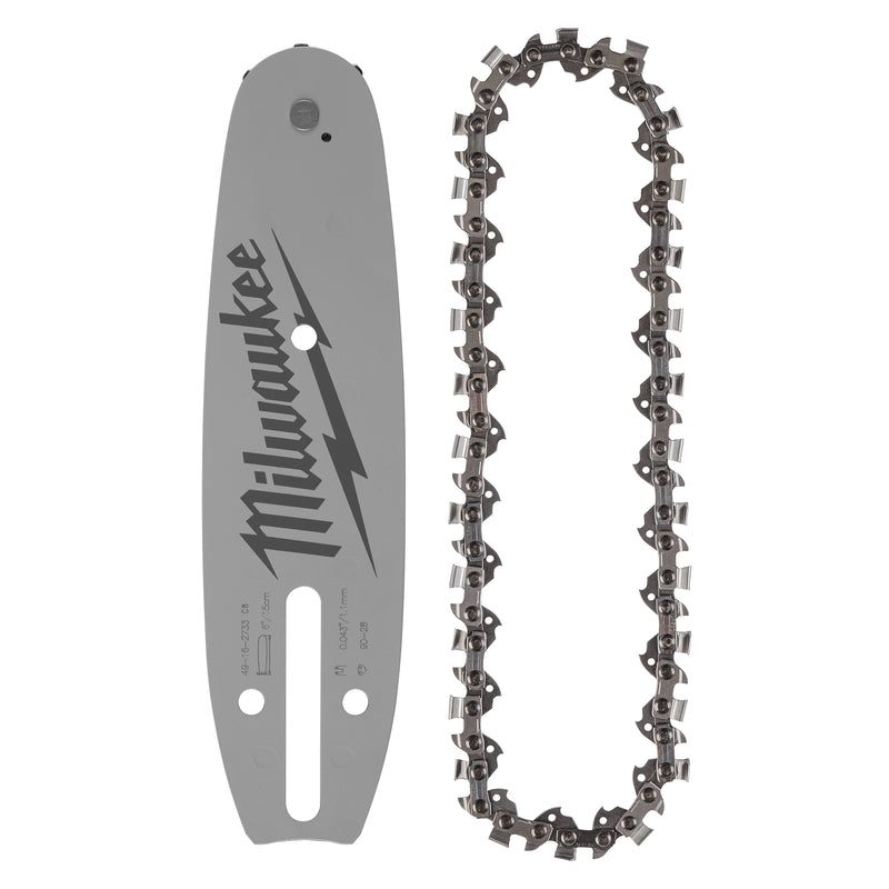 Milwaukee 49-16-2843 6" 3/8" LOW PROFILE™ Pitch, .043" Gauge Saw Chain and Guide Bar Set - Ace Tool Group - Milwaukee Tool