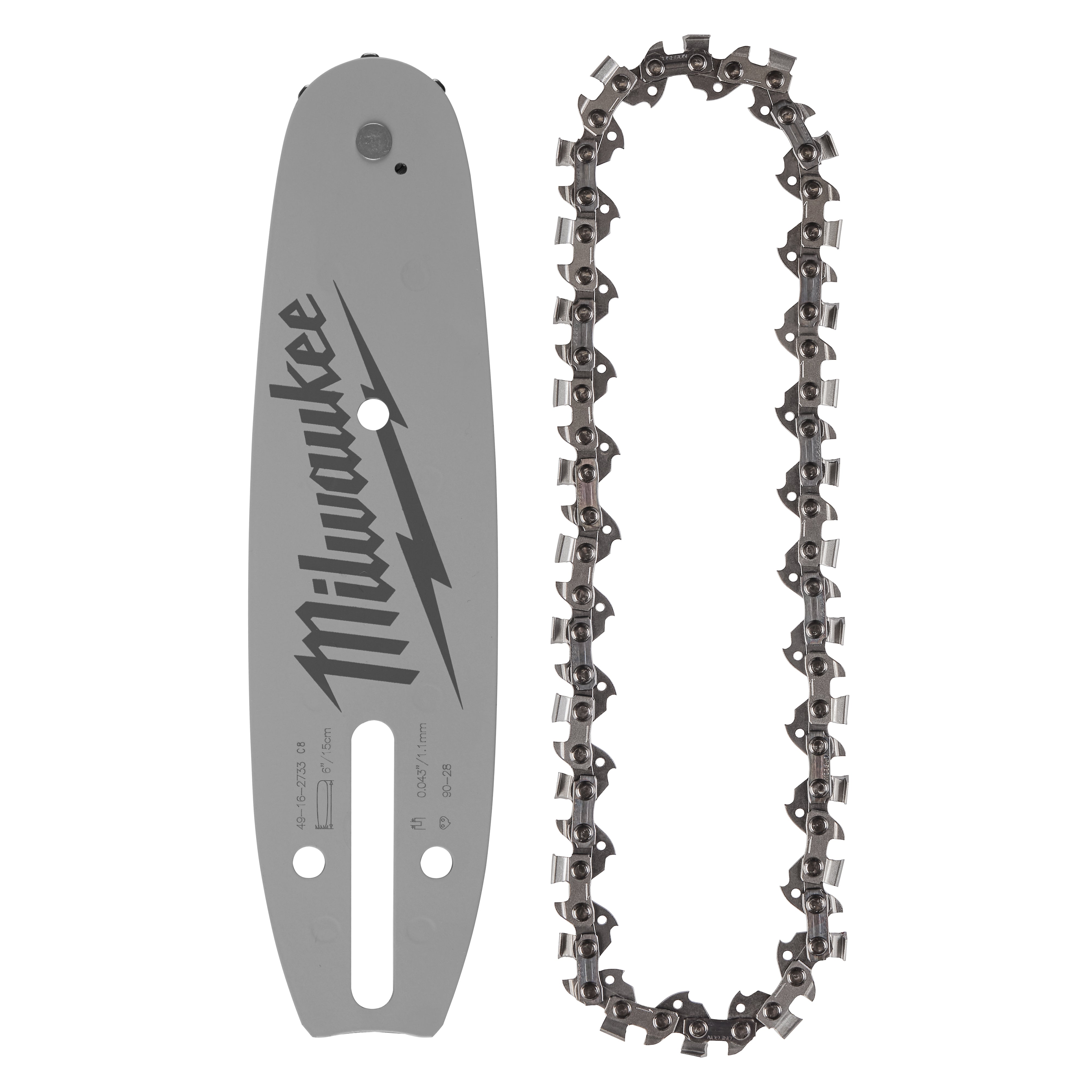 Milwaukee 49-16-2843 6" 3/8" LOW PROFILE™ Pitch, .043" Gauge Saw Chain and Guide Bar Set - Ace Tool Group - Milwaukee Tool