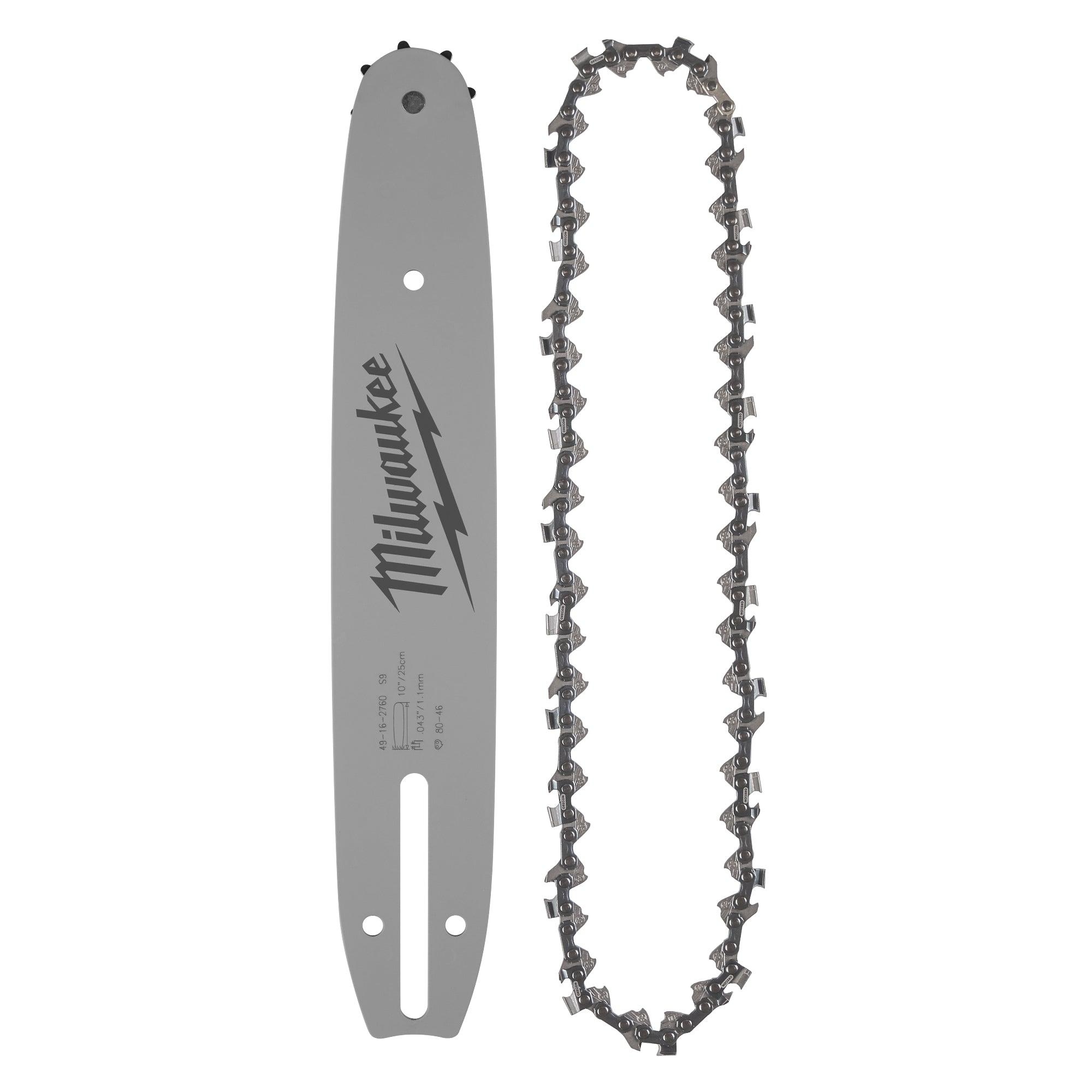 Milwaukee 49-16-2844 10" .325" LOW PROFILE™ Pitch, .043" Gauge Saw Chain and Guide Bar Set - Ace Tool Group - Milwaukee Tool