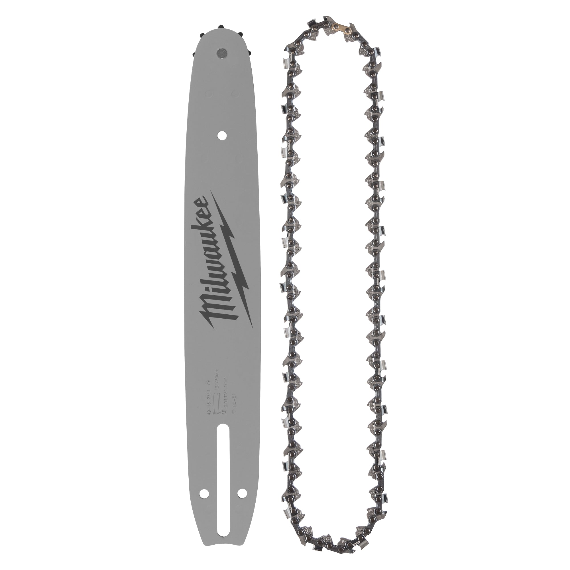 Milwaukee 49-16-2846 12" .325" LOW PROFILE™ Pitch, .043" Gauge Saw Chain and Guide Bar Set - Ace Tool Group - Milwaukee Tool