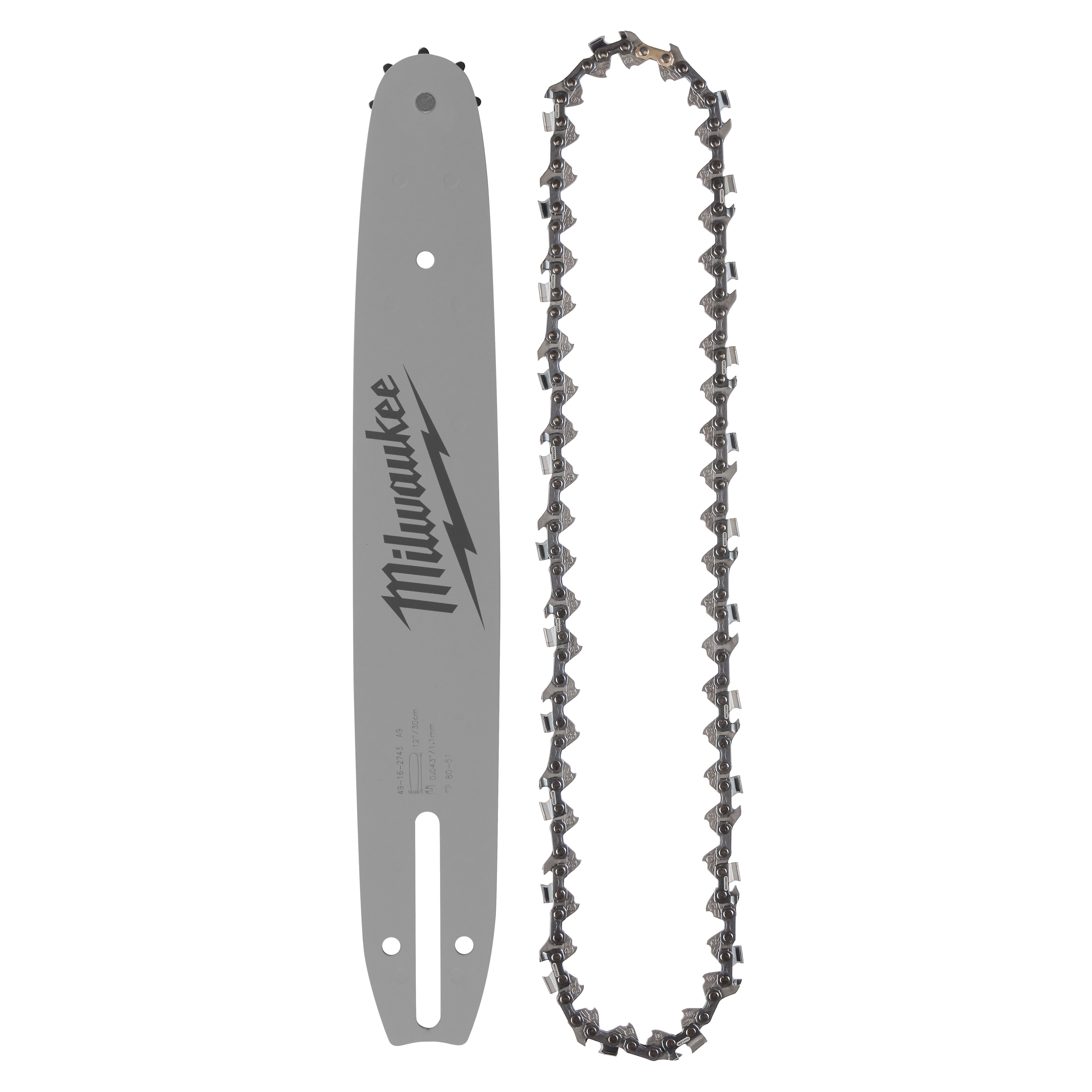 Milwaukee 49-16-2846 12" .325" LOW PROFILE™ Pitch, .043" Gauge Saw Chain and Guide Bar Set - Ace Tool Group - Milwaukee Tool