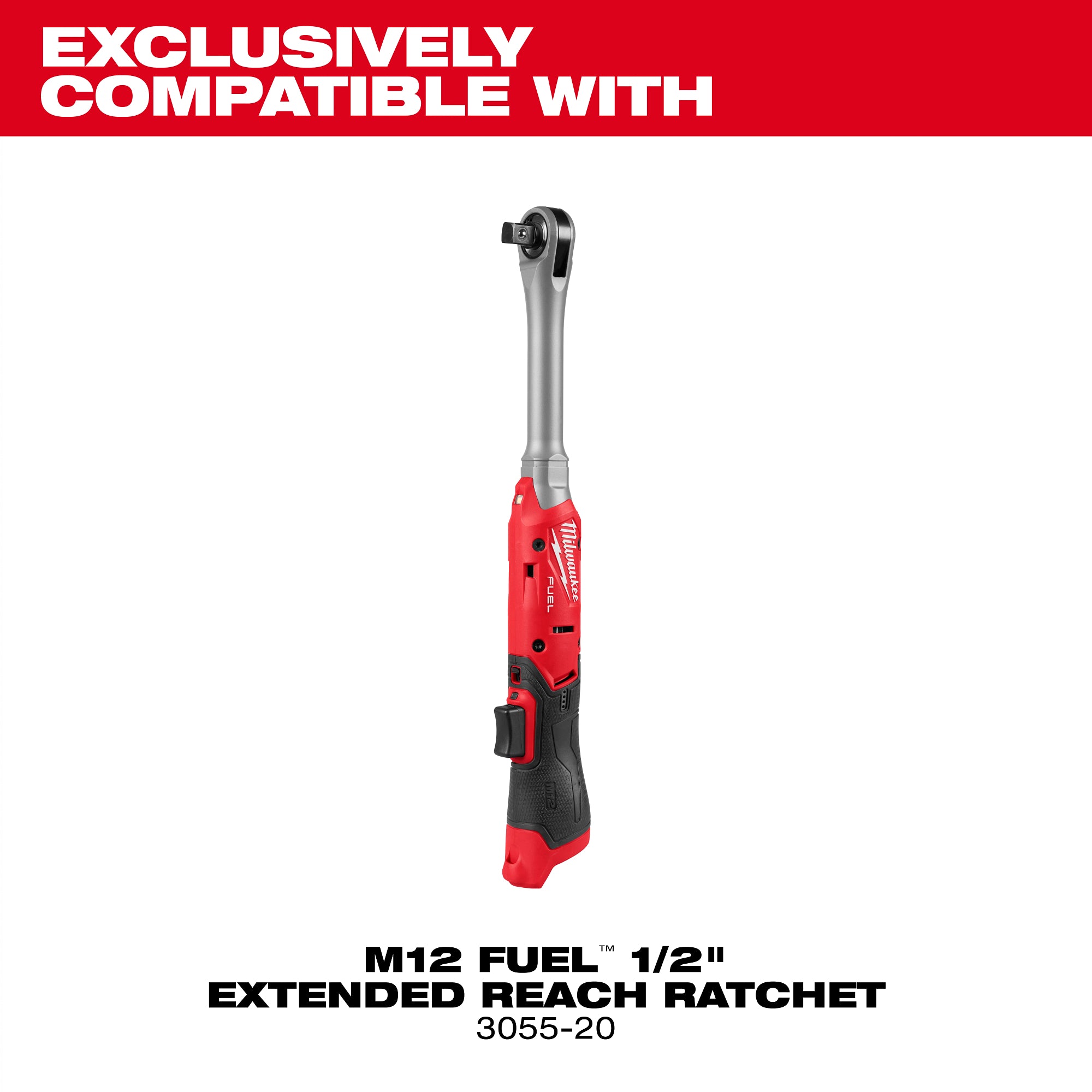 Milwaukee 49-16-3055 M12 FUEL™ 1/2" Extended Reach Ratchet Protective Boot - Ace Tool Group - Milwaukee Tool
