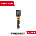 Milwaukee 49-66-0503 SHOCKWAVE Impact Duty 5/16" x 1-7/8" Magnetic Nut Driver 10PK - Ace Tool Group - Milwaukee
