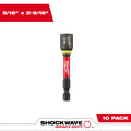 Milwaukee 49-66-0533 SHOCKWAVE Impact Duty 5/16" x 2-9/16" Magnetic Nut Driver 10PK - Ace Tool Group - Milwaukee