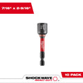 Milwaukee 49-66-0536 SHOCKWAVE Impact Duty 7/16" x 2-9/16" Magnetic Nut Driver 10PK - Ace Tool Group - Milwaukee