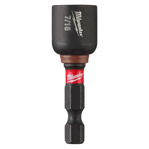Milwaukee 49-66-4706 SHOCKWAVE Impact Duty 7/16" x 1-7/8" Magnetic Nut Driver BULK 10 - Ace Tool Group - Milwaukee