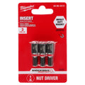 Milwaukee 49-66-4512 SHOCKWAVE Impact Duty 1/4" Insert Magnetic Nut Driver 3PK - Ace Tool Group - Milwaukee