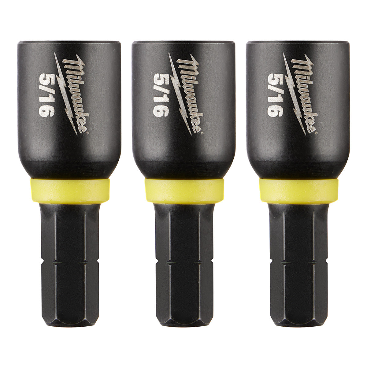 Milwaukee 49-66-4513 SHOCKWAVE Impact Duty 5/16" Insert Magnetic Nut Driver 3PK - Ace Tool Group - Milwaukee