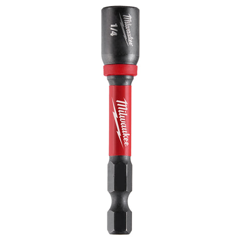 Milwaukee 49-66-0532 SHOCKWAVE Impact Duty 1/4" x 2-9/16" Magnetic Nut Driver 10PK - Ace Tool Group - Milwaukee