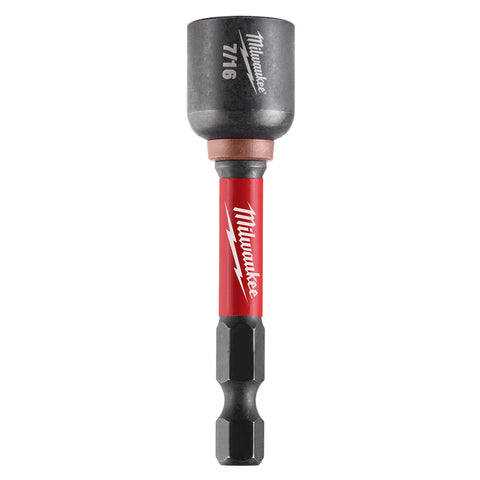 Milwaukee 49-66-4736 SHOCKWAVE Impact Duty 7/16" x 2-9/16" Magnetic Nut Driver BULK 10 - Ace Tool Group - Milwaukee