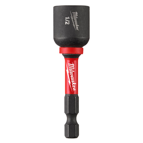 Milwaukee 49-66-0537 SHOCKWAVE Impact Duty 1/2" x 2-9/16" Magnetic Nut Driver 10PK - Ace Tool Group - Milwaukee