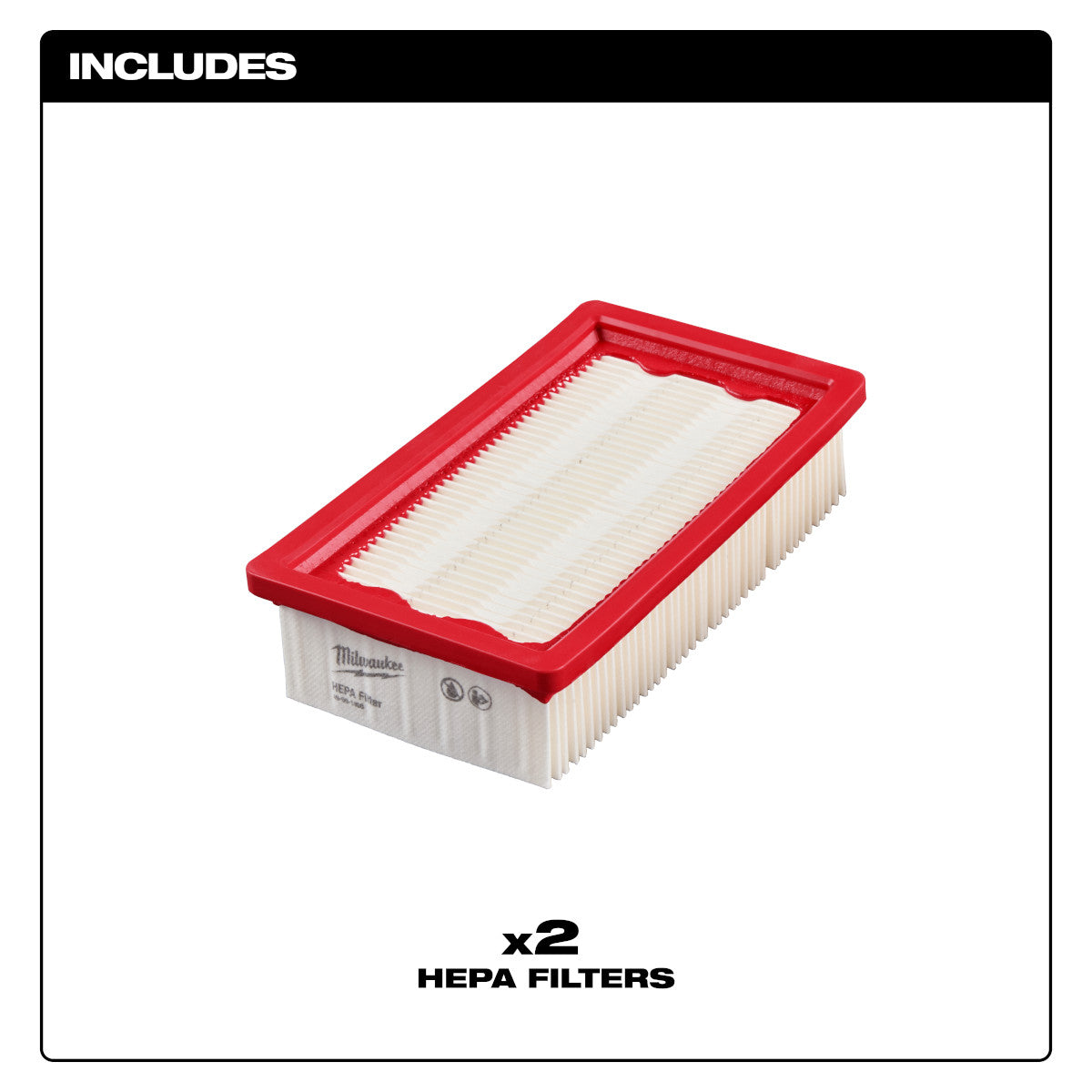 Milwaukee 49-90-1968 HEPA Filter (2PK) - Ace Tool Group - Milwaukee