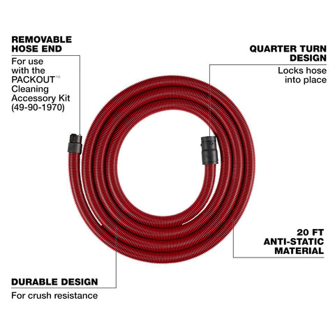 20' Accessory Hose - Ace Tool Group - Milwaukee