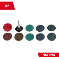 Milwaukee 49-92-9000 10PC 2" Quick Change Disc Kit - Ace Tool Group - Milwaukee