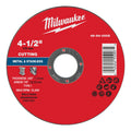 Milwaukee 49-94-0005 4-1/2" x .045" x 7/8" Metal Cut Off Wheel -Type 1 - Ace Tool Group - Milwaukee Tool