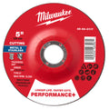 Milwaukee 49-94-0117 5" x .045" x 7/8" Performance+ Metal Cut Off Wheel - Type 27 - Ace Tool Group - Milwaukee Tool