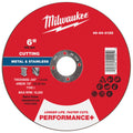 Milwaukee 49-94-0125 6" x .045" x 7/8" Performance+ Metal Cut Off Wheel - Type 1 - Ace Tool Group - Milwaukee Tool
