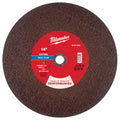 Milwaukee 49-94-0160 14" x 7/64" x 1" Performance+ Metal Cut Off Wheel - Type 1 - Stud Cutter - Ace Tool Group - Milwaukee Tool