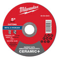 Milwaukee 49-94-0213 5" x .045" x 7/8" Ceramic+ Metal Cut Off Wheel -Type 1 - Ace Tool Group - Milwaukee Tool