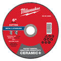 Milwaukee 49-94-0223 6" x .045" x 7/8" Ceramic+ Metal Cut Off Wheel -Type 1 - Ace Tool Group - Milwaukee Tool