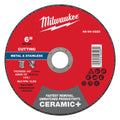 Milwaukee 49-94-0223 6" x .045" x 7/8" Ceramic+ Metal Cut Off Wheel -Type 1 - Ace Tool Group - Milwaukee Tool