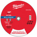 Milwaukee 49-94-0445 10" x 3/32" x 5/8" Performance+ Metal Cut Off Wheel - Type 1 - Ace Tool Group - Milwaukee Tool