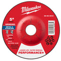Milwaukee 49-94-0613 5" x 1/4" x 7/8" Performance+ Metal Grinding  Wheel - Type 27 - Ace Tool Group - Milwaukee Tool