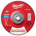 Milwaukee 49-94-0627 6" x 1/4" x 5/8"-11 Performance+ Metal Grinding Wheel - Type 27 - Ace Tool Group - Milwaukee Tool