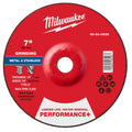 Milwaukee 49-94-0633 7" x 1/4" x 7/8" Performance+ Metal Grinding Wheel - Type 27 - Ace Tool Group - Milwaukee Tool
