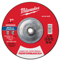 Milwaukee 49-94-0637 7" x 1/4" x 5/8"-11 Performance+ Metal Grinding Wheel - Type 27 - Ace Tool Group - Milwaukee Tool