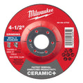 Milwaukee 49-94-0703 4-1/2" x 1/4" x 7/8" Ceramic+ Metal Grinding Wheel - Type 27 - Ace Tool Group - Milwaukee Tool
