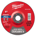 Milwaukee 49-94-0723 6" x 1/4" x 7/8" Ceramic+ Metal Grinding Wheel - Type 27 - - Ace Tool Group - Milwaukee Tool