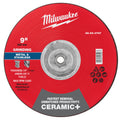 Milwaukee 49-94-0747 9" x 1/4" x 5/8"-11 Ceramic+ Metal Grinding Wheel - Type 27 - Ace Tool Group - Milwaukee Tool