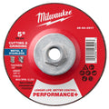 Milwaukee 49-94-0917 5" x 1/8" x 5/8"-11 Performance+ Dual Metal Cut & Grind Wheel - Type 27 - Ace Tool Group - Milwaukee Tool
