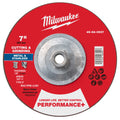Milwaukee 49-94-0937 7" x 1/8" x 5/8"-11 Performance+ Dual Metal Cut & Grind Wheel - Type 27 - Ace Tool Group - Milwaukee Tool