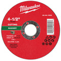 Milwaukee 49-94-1905 4-1/2" x 1/8" x 7/8" Masonry Cut Off Wheel -Type 1 - Ace Tool Group - Milwaukee Tool