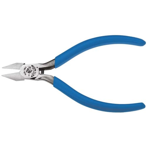 Klein Tools D244-5C 5'' (127 mm) Electronics Diagonal-Cutting - Pointed Nose, Narrow Jaws - Ace Tool Group - Klein