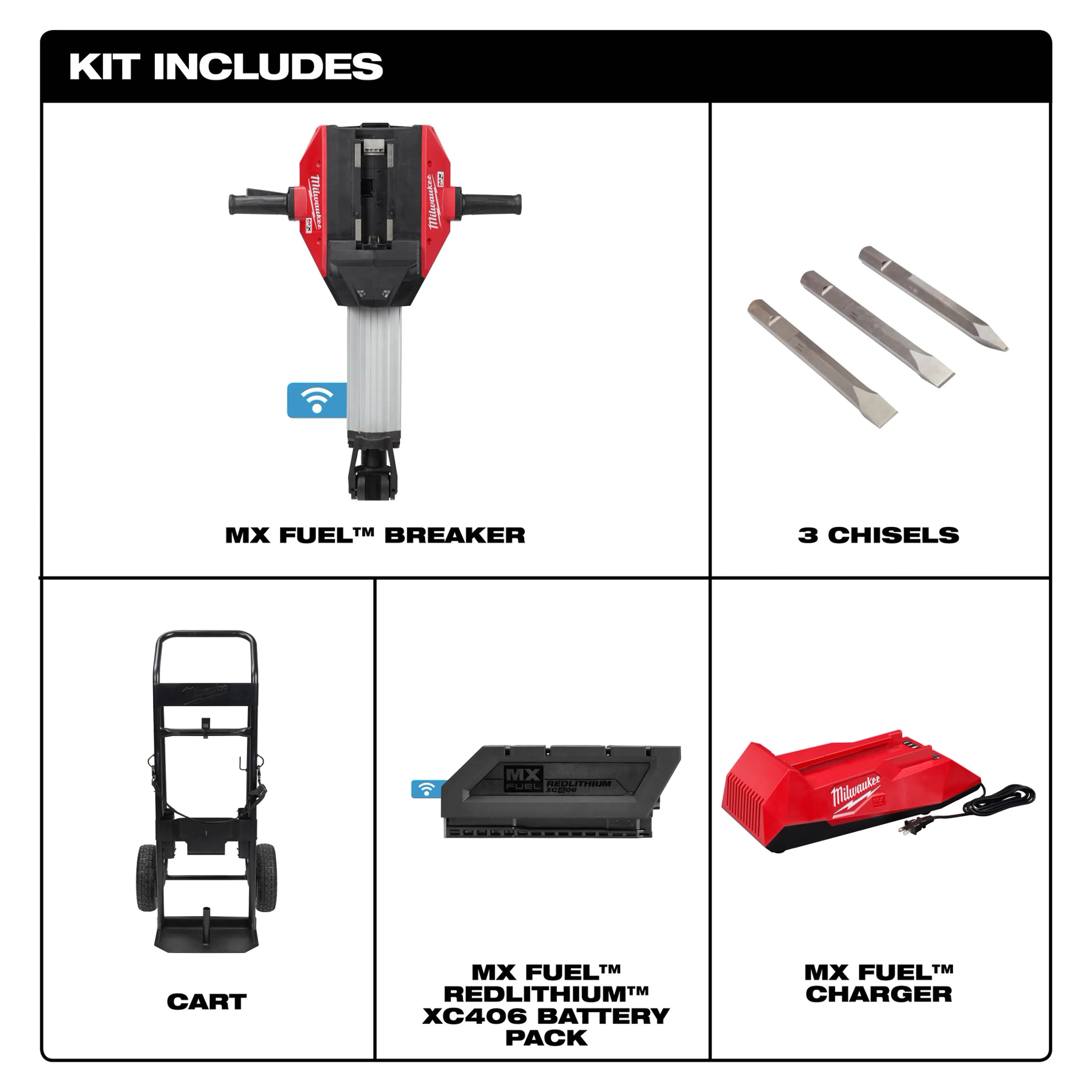 Mxf368 Milwaukee MXF368-1XC MX FUEL Breaker - Ace Tool Group - Milwaukee