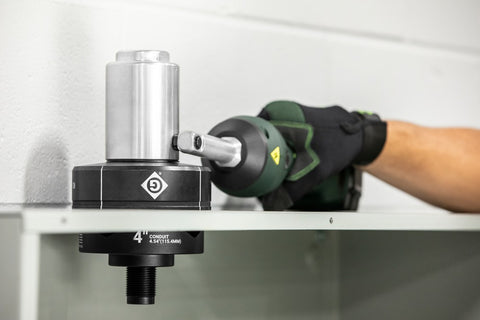 Greenlee 7304 Knockout Set for Hydraulic Drivers with Standard Round 2-1/2" to 4" - Ace Tool Group - Greenlee