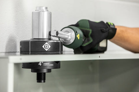 Greenlee LS50L2 Battery-Hydraulic Knockout Kit with Slug-Buster® ½  4 - Ace Tool Group - Greenlee