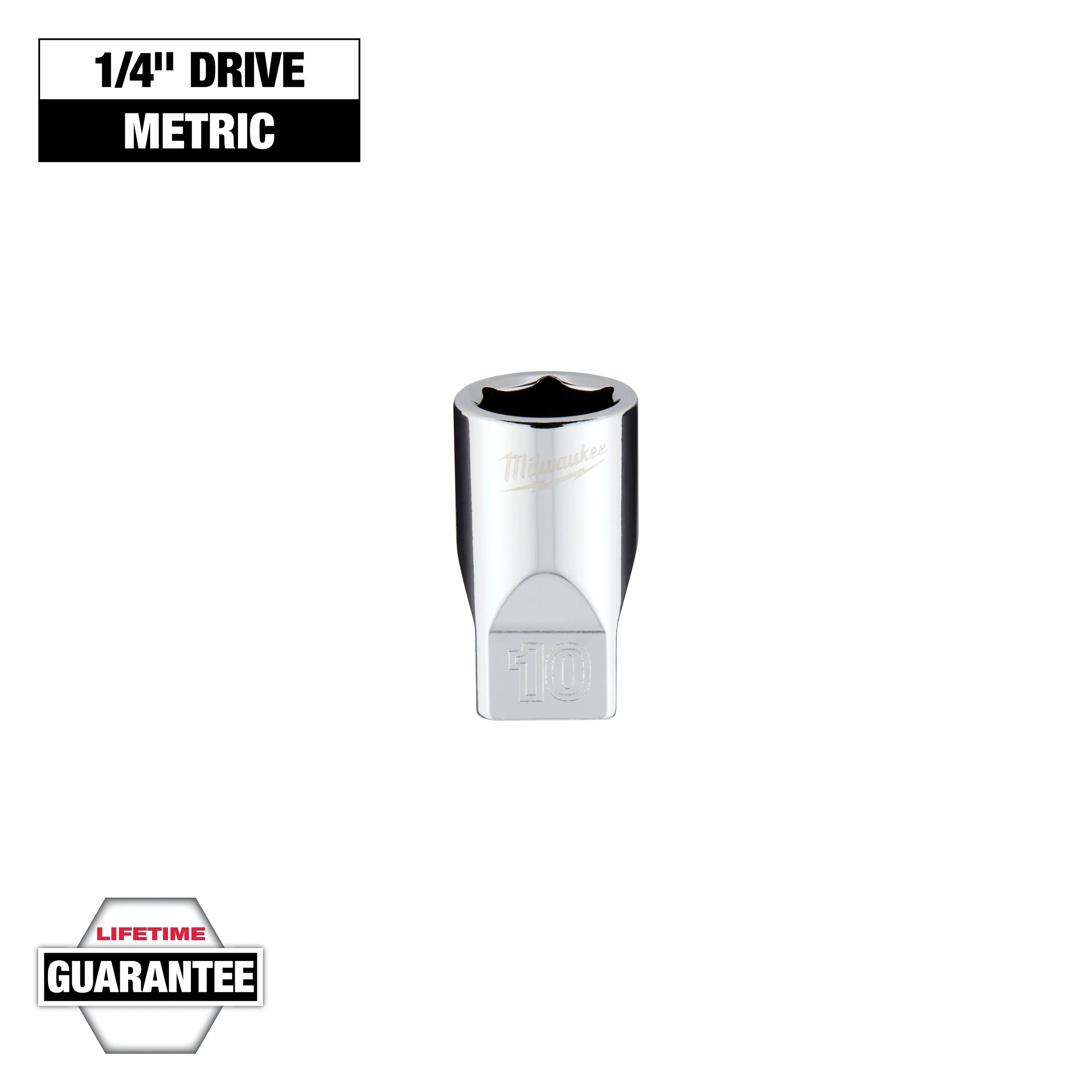 Milwaukee 45-34-9036 1/4" Drive 10mm Metric 6-Point Socket - Ace Tool Group - Milwaukee