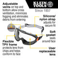 Klein 60479 Safety Goggles, Clear Lens - Ace Tool Group - Klein