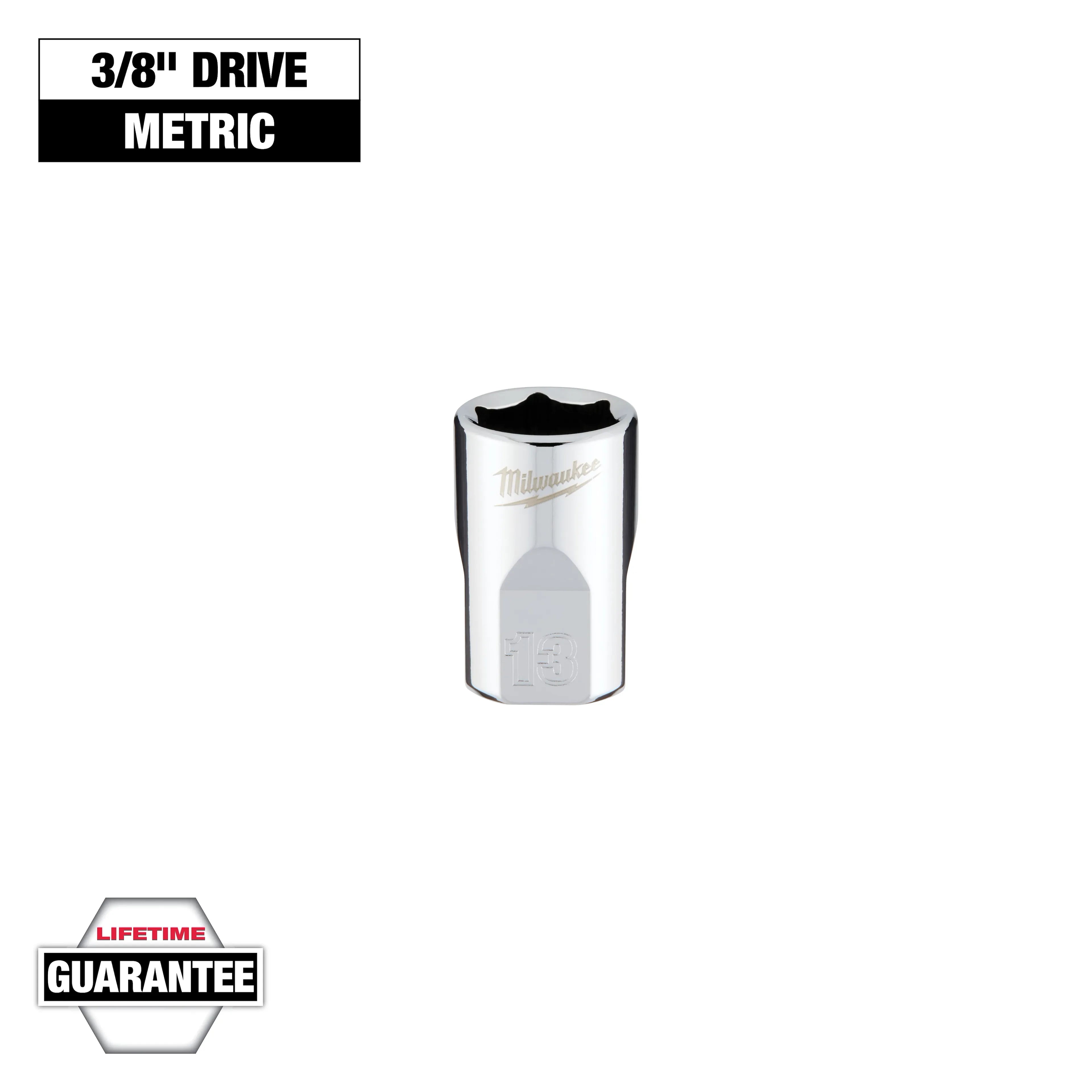 Milwaukee 45-34-9083 3/8 in. Drive 13mm Metric 6-Point Socket - Ace Tool Group - Milwaukee