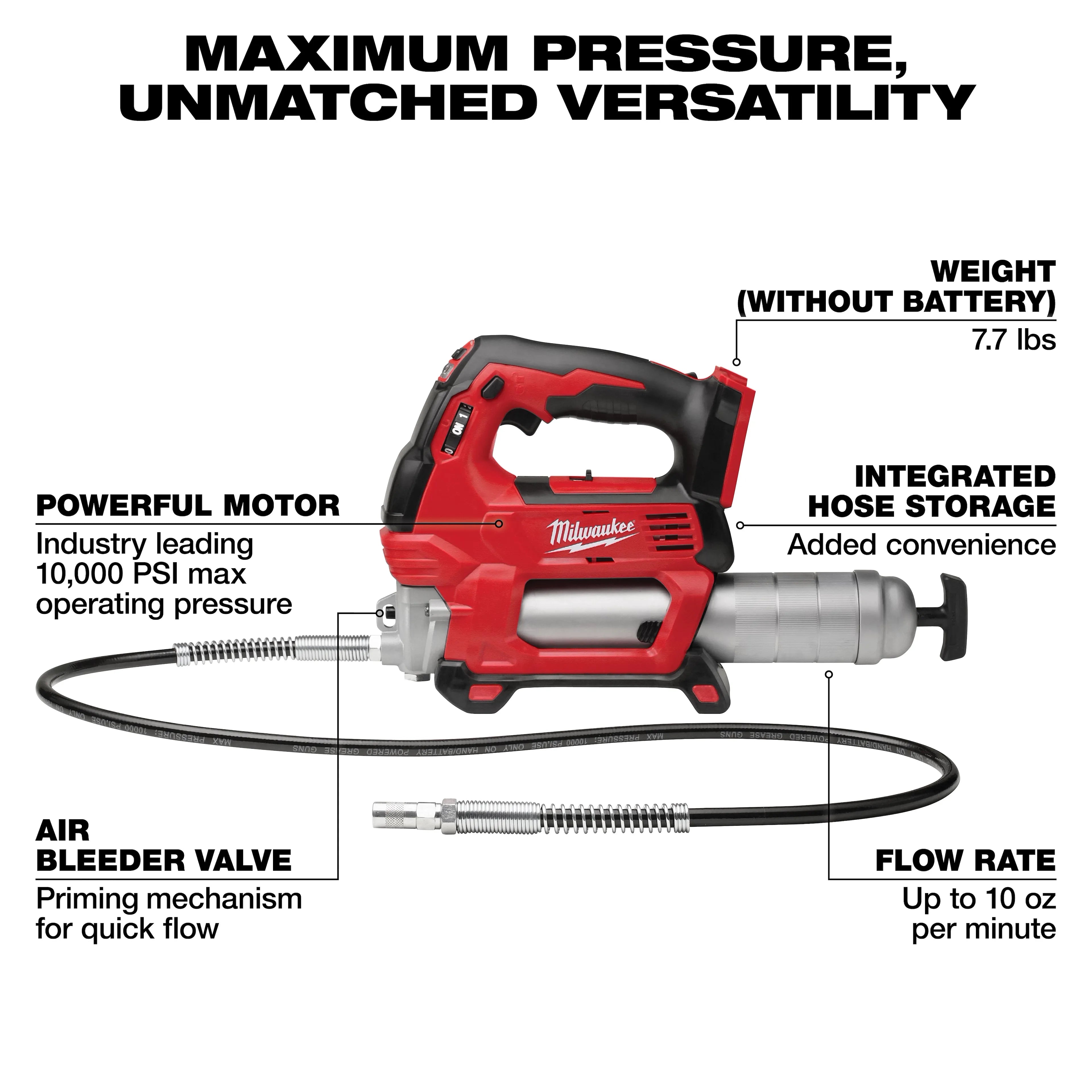 Milwaukee 2646-20 M18 2-SPEED GREASE GUN - BARE TOOL - Ace Tool Group - Milwaukee