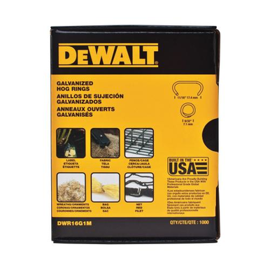 Dewalt Dwr16G1M - 11/16In Hog Rings,Gal, (10 Pack) - Ace Tool Group - DeWalt
