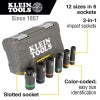 Klein 2-In-1 Slotted Impact Socket Set, 12-Point, 6-Piece - Ace Tool Group - Klein