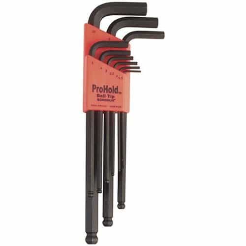 Bondhus 74999 Prohold L-Wrench Sets, 9 Pc. Set 1.5-10Mm.  Pblx9M - Ace Tool Group - Bondhus