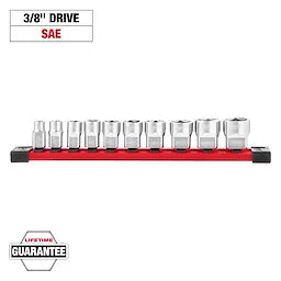 Milwaukee 48-22-9403 3/8" Drive 10pc Socket Set - SAE - Ace Tool Group - Milwaukee