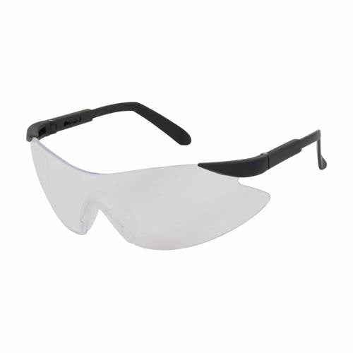PIP 250-92-0020 Wilco Eyewear, Clear Polycarbonate Lens, Anti-Scratch And Anti-Fog, Black Temples With Adjustable Length, Ribbed Rubber Nosepiece, 7 -12 Pack - Ace Tool Group - Protective Industrial Products