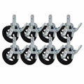 MetalTech M-MBC8K8 8'' Scaffold Caster Wheel (8-Pack) - Ace Tool Group - Metaltech